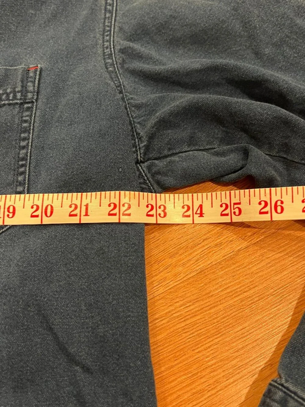 VTG 90s Levis Red Tab Blue Denim Shirt Button Down Long Sleeve Men’s LARGE Y2K